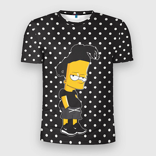 Мужская спорт-футболка Барт с дредами / 3D-принт – фото 1