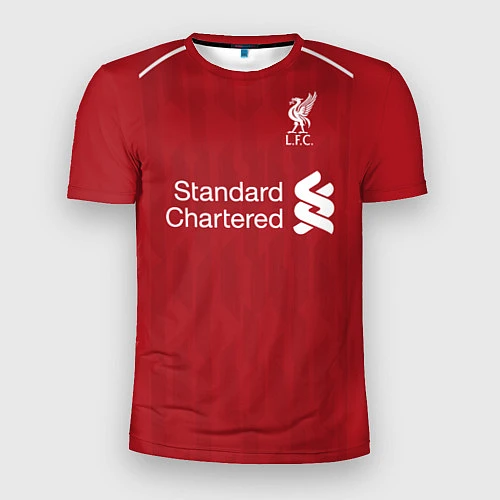 Мужская спорт-футболка FC Liverpool: Salah Home 18/19 / 3D-принт – фото 1