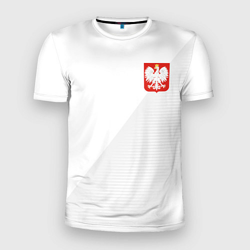 Мужская спорт-футболка Poland Team: Home WC-2018 / 3D-принт – фото 1