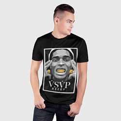 Футболка спортивная мужская ASAP Rocky: Gold Edition, цвет: 3D-принт — фото 2