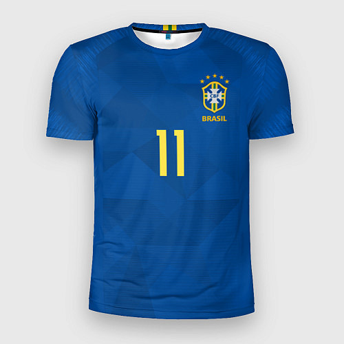 Мужская спорт-футболка Coutinho Away WC 2018 / 3D-принт – фото 1