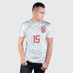 Футболка спортивная мужская Ramos Away WC 2018, цвет: 3D-принт — фото 2