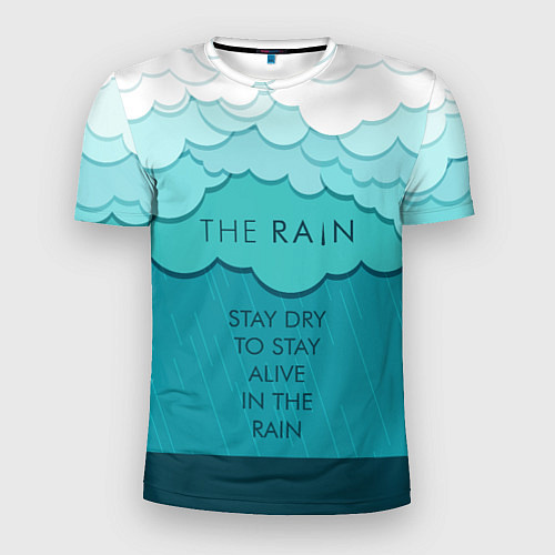 Мужская спорт-футболка Stay dry & Stay alive / 3D-принт – фото 1