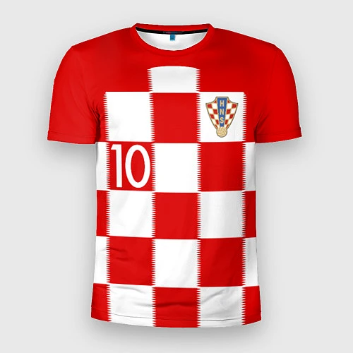Мужская спорт-футболка Модрич Хорватия ЧМ 2018 / 3D-принт – фото 1