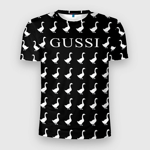 Мужская спорт-футболка GUSSI Black / 3D-принт – фото 1