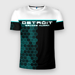Мужская спорт-футболка Detroit: Cyber Hexagons