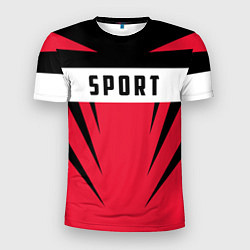 Футболка спортивная мужская Sport: Red Style, цвет: 3D-принт