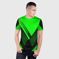 Футболка спортивная мужская Alpinism: Acid Green, цвет: 3D-принт — фото 2