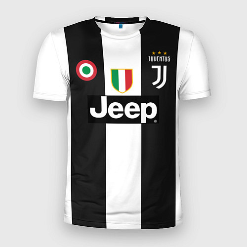 Мужская спорт-футболка FC Juventus 18-19 / 3D-принт – фото 1