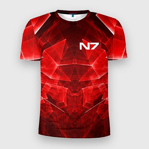 Мужская спорт-футболка Mass Effect: Red Armor N7 / 3D-принт – фото 1