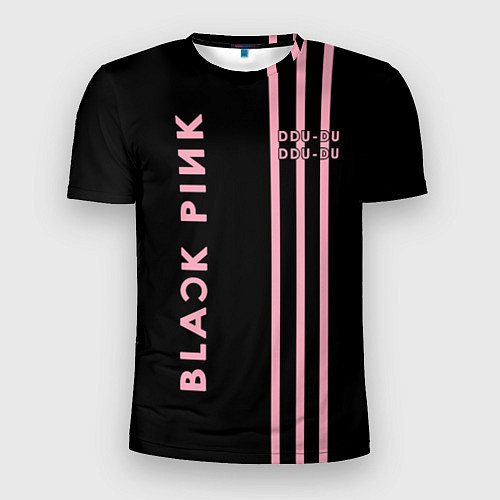 Мужская спорт-футболка Black Pink / 3D-принт – фото 1
