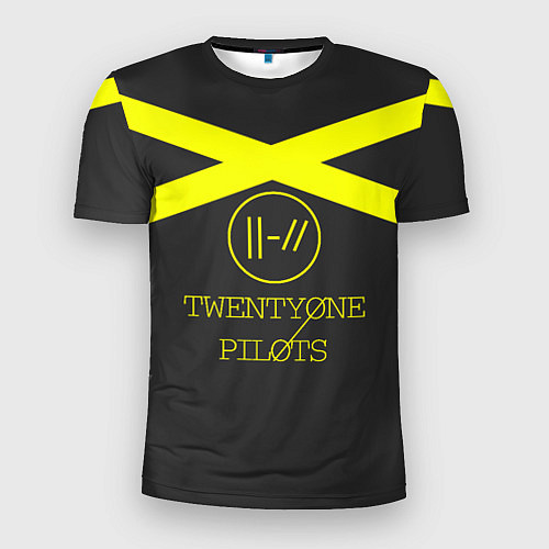 Мужская спорт-футболка Twenty One Pilots: Yellow Lines / 3D-принт – фото 1