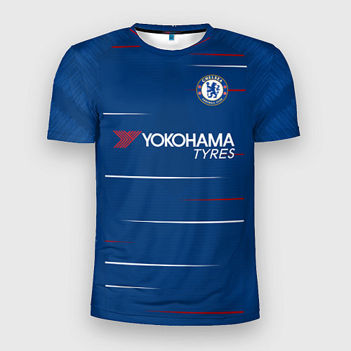 Мужская спорт-футболка FC Chelsea Home 18-19 / 3D-принт – фото 1