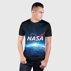 Футболка спортивная мужская NASA: Sunrise Earth, цвет: 3D-принт — фото 2