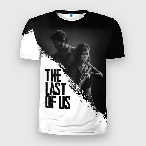 Мужская спорт-футболка The Last of Us: White & Black / 3D-принт – фото 1