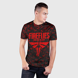 Футболка спортивная мужская Fireflies: Red Logo, цвет: 3D-принт — фото 2