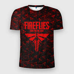 Мужская спорт-футболка Fireflies: Red Logo