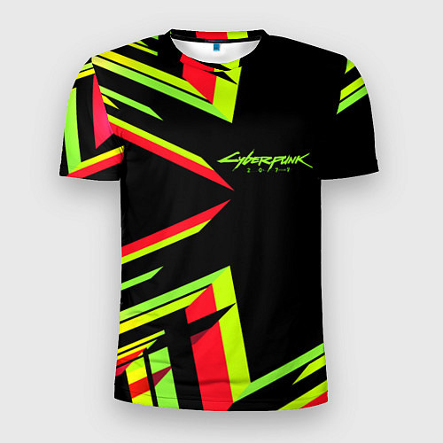 Мужская спорт-футболка Cyberpunk 2077: Black Style / 3D-принт – фото 1