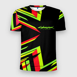 Мужская спорт-футболка Cyberpunk 2077: Black Style