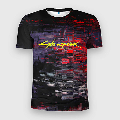Мужская спорт-футболка Cyberpunk 2077: Techno Style / 3D-принт – фото 1