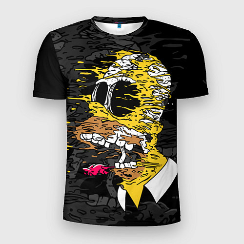 Мужская спорт-футболка Liquid Homer / 3D-принт – фото 1