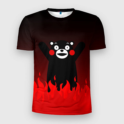Мужская спорт-футболка Kumamon: Hell Flame / 3D-принт – фото 1