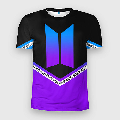 Мужская спорт-футболка BTS: Neon Symbol / 3D-принт – фото 1