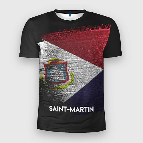 Мужская спорт-футболка Saint Martin Style / 3D-принт – фото 1