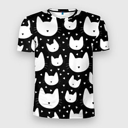 Футболка спортивная мужская Love Cats Pattern, цвет: 3D-принт