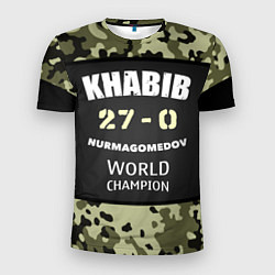 Мужская спорт-футболка Khabib: 27 - 0