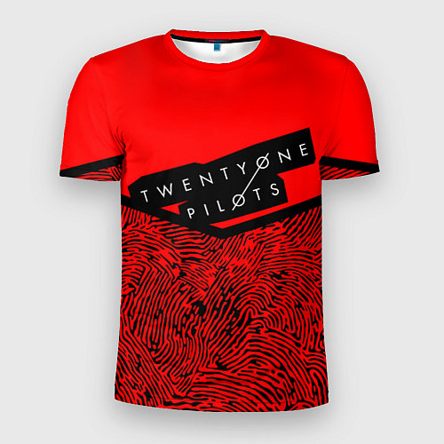 Мужская спорт-футболка 21 Pilots: Red Pattern / 3D-принт – фото 1