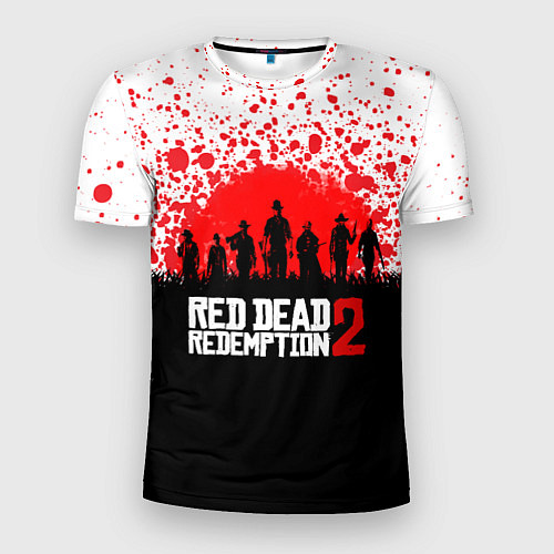Мужская спорт-футболка RDR 2: Red Blood / 3D-принт – фото 1