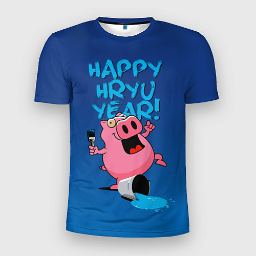 Мужская спорт-футболка Happy New Year / 3D-принт – фото 1