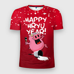 Мужская спорт-футболка Piggy Year