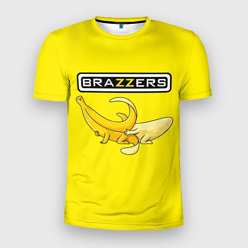 Мужская спорт-футболка Brazzers: Yellow Banana / 3D-принт – фото 1