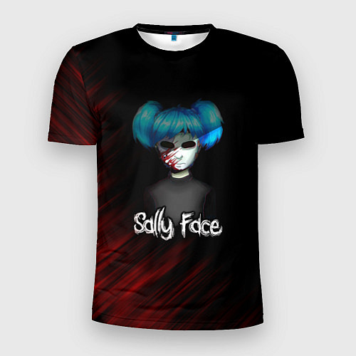 Мужская спорт-футболка Sally Face окровавленное лицо / 3D-принт – фото 1