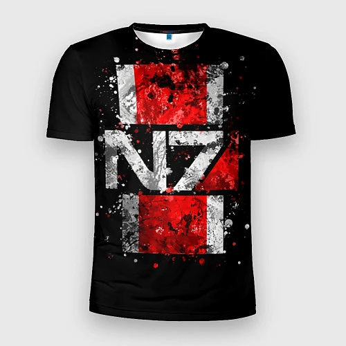 Мужская спорт-футболка Mass Effect N7 / 3D-принт – фото 1