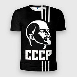 Футболка спортивная мужская СССР Ленин, цвет: 3D-принт