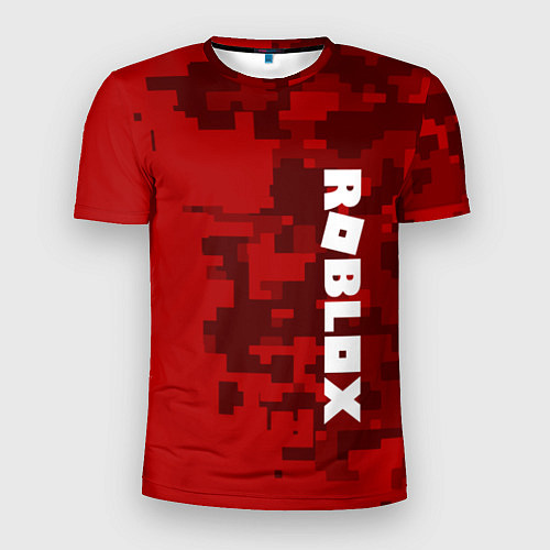 Мужская спорт-футболка ROBLOX: Red Camo / 3D-принт – фото 1