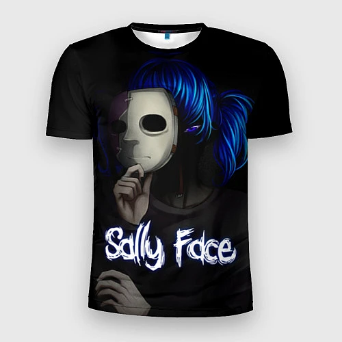 Мужская спорт-футболка Sally Face: Dark Mask / 3D-принт – фото 1