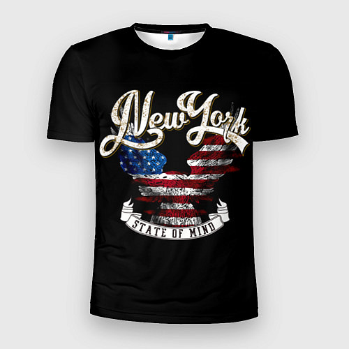 Мужская спорт-футболка New York, state of mind / 3D-принт – фото 1
