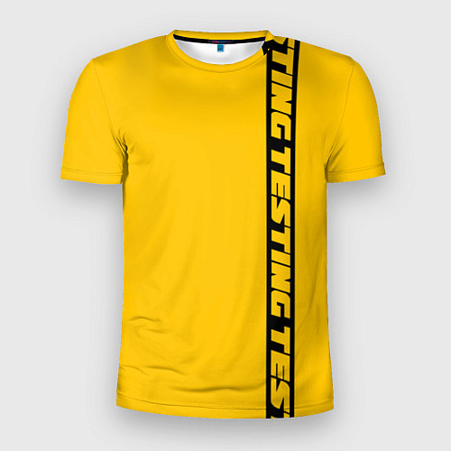 Мужская спорт-футболка ASAP Rocky: Yellow Testing / 3D-принт – фото 1