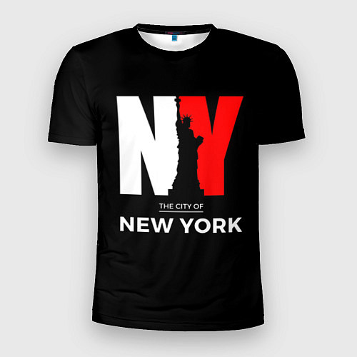 Мужская спорт-футболка New York City / 3D-принт – фото 1
