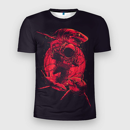 Мужская спорт-футболка Dead Spaсe: Red Style / 3D-принт – фото 1