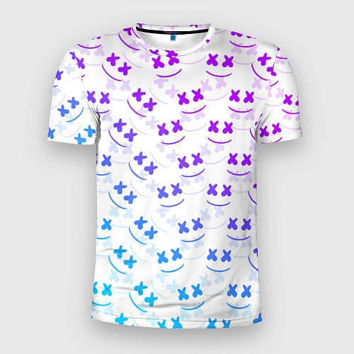 Мужская спорт-футболка Marshmello: Light Neon / 3D-принт – фото 1