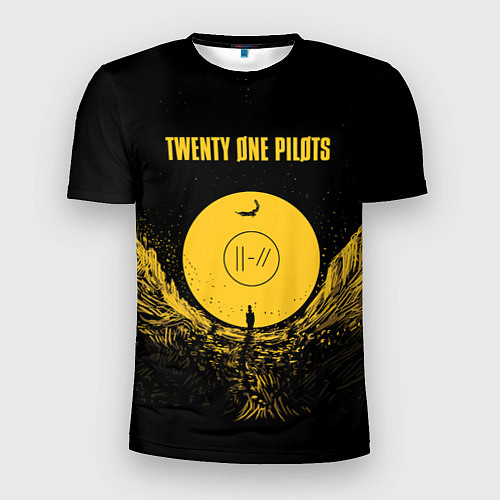 Мужская спорт-футболка Twenty One Pilots: Yellow Moon / 3D-принт – фото 1