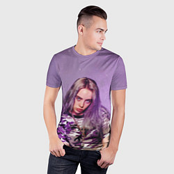 Футболка спортивная мужская Billie Eilish: Violet Fashion, цвет: 3D-принт — фото 2