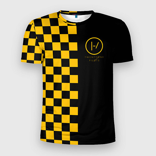 Мужская спорт-футболка 21 Pilots: Yellow Grid / 3D-принт – фото 1