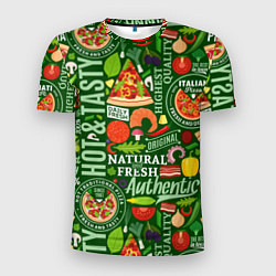 Мужская спорт-футболка Итальянская пицца