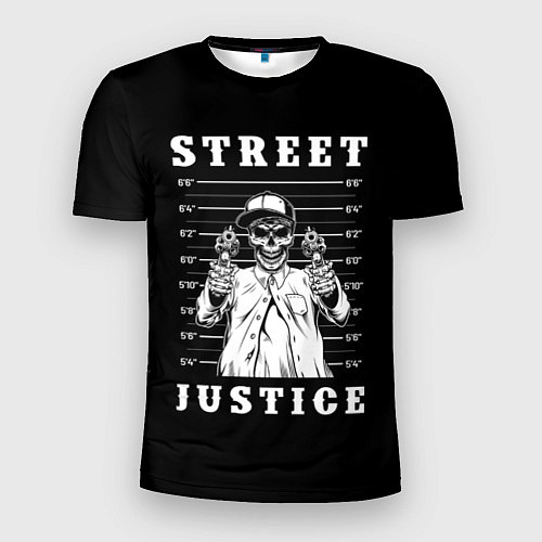 Мужская спорт-футболка Street Justice / 3D-принт – фото 1